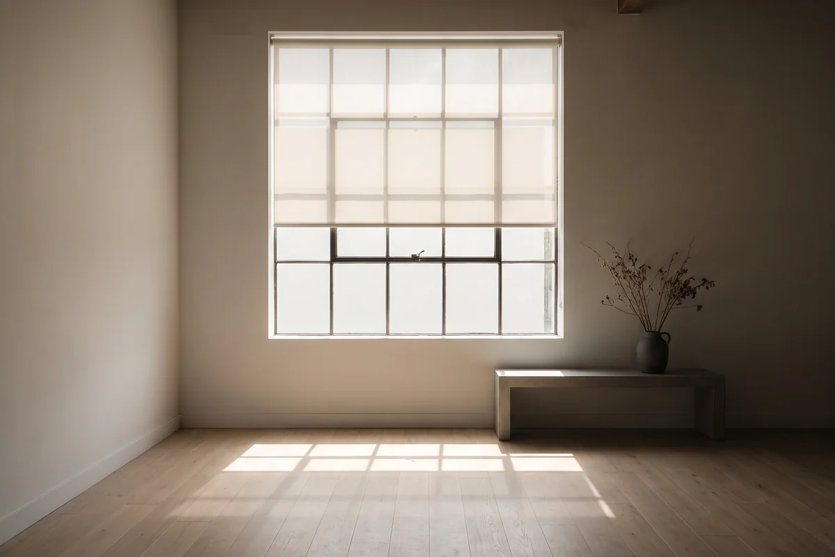 Strong midday sun striking a north-facing window in an Australian home