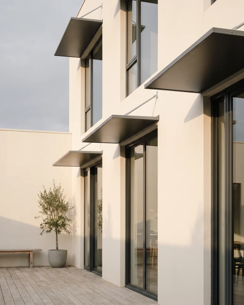 Window awnings awning on a Gold Coast home
