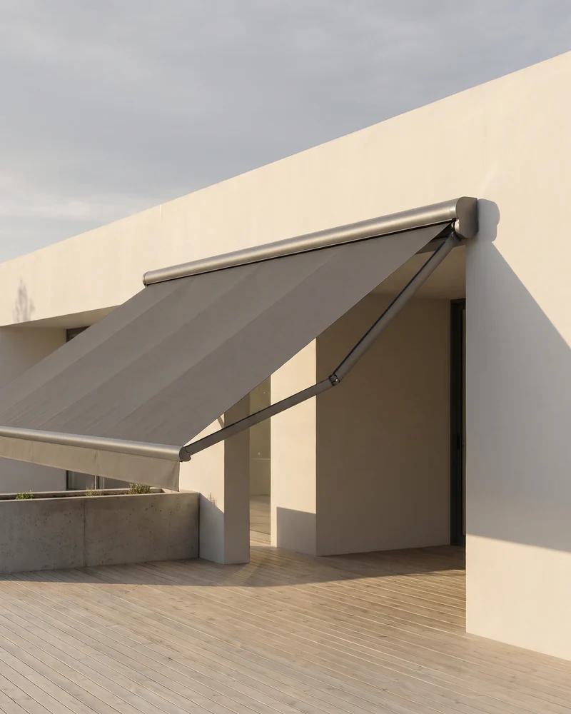 Motorised awning on a Gold Coast home