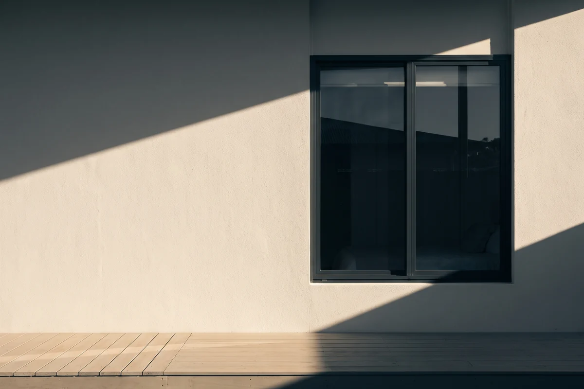 Late afternoon sun striking the western wall of a Queensland home