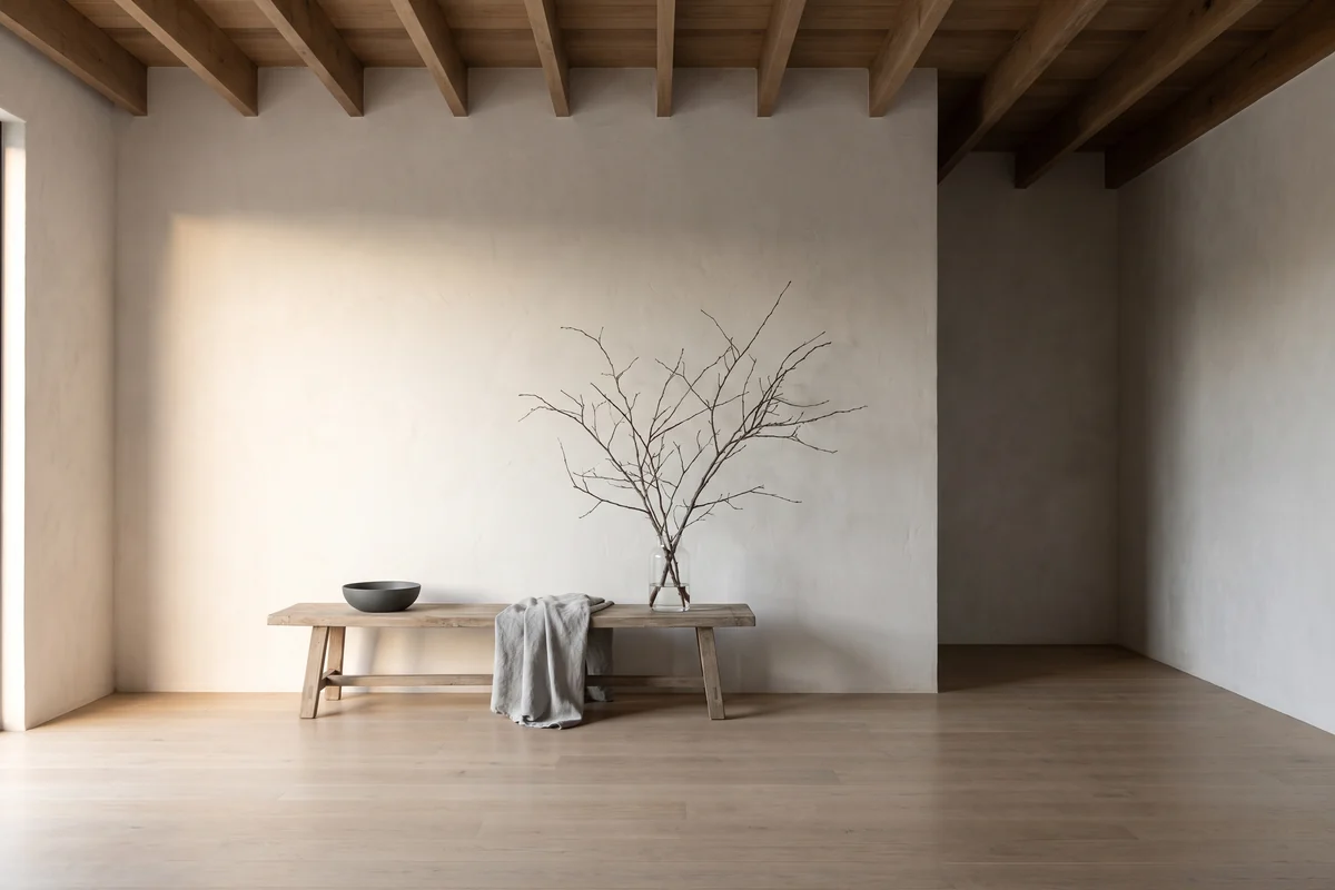 A softly lit interior room in a subtropical Queensland home